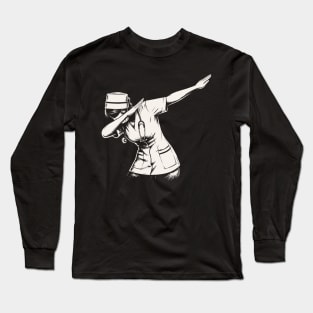 Dabbing Nurse Long Sleeve T-Shirt